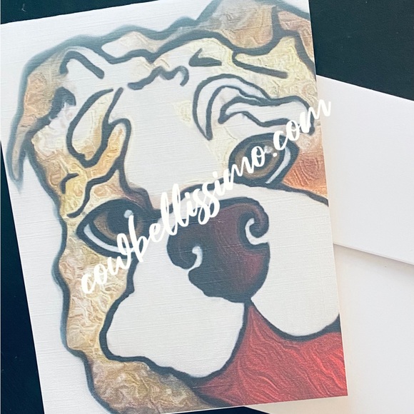 8 bulldog notecards (Will remove cowbellissimo.com before printing your order.) - Picture 2 of 5